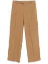 Federica Tosi Tailored Canvas Trousers With Front Pleats