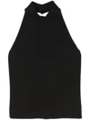 Federica Tosi Halterneck Top In Black