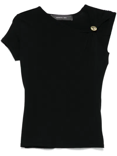 FEDERICA TOSI TOP WITH BROOCH