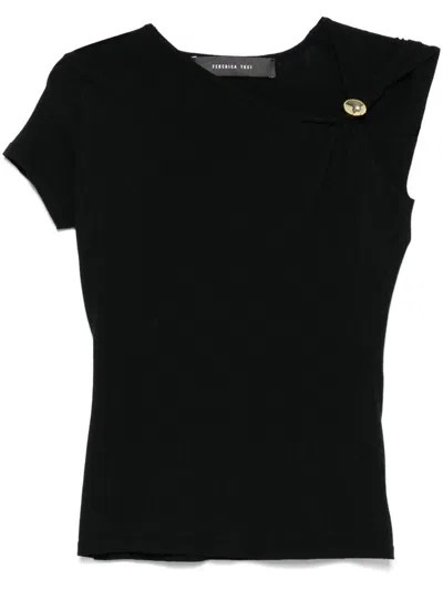FEDERICA TOSI FEDERICA TOSI TOP WITH BROOCH