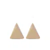 Federica Tosi Triangular Stud Earrings In Purple