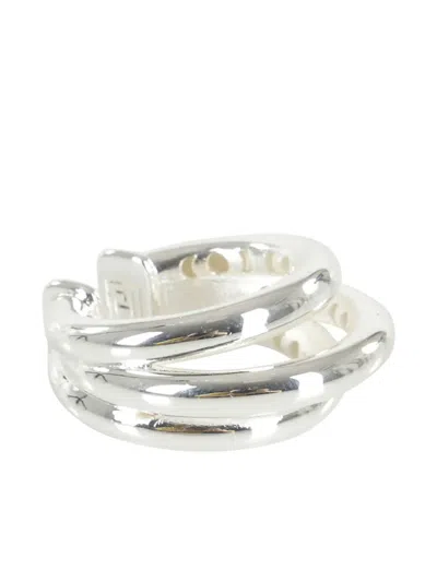 Federica Tosi Triple-band Ear Cuff In Metallic