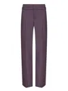 Federica Tosi Belt Loop Trousers In Purple