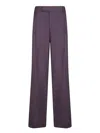 Federica Tosi Belt Loop Trousers In Purple