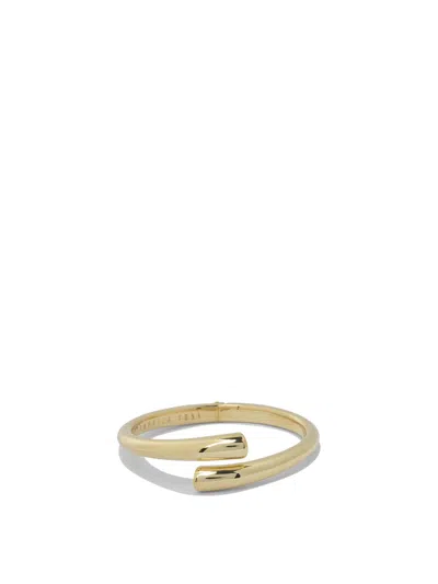 Federica Tosi Contemporary Open Design Bracelet In Gold