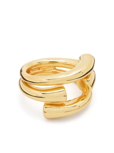 Federica Tosi Tube Polished Ring In Gold