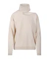Federica Tosi Turtleneck Sweater In Nude