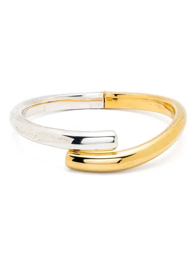 Federica Tosi Two-tone Tube Choker In Gold