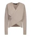 Federica Tosi V-neck Crossover Sweater In Pink