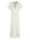 Federica Tosi Abito Lungo Cady Scollo V In White