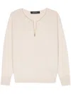 Federica Tosi Maglia Scollo V In Neutrals