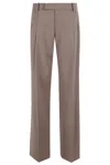 Federica Tosi Wide Frescolana Trousers In Brown