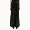 FEDERICA TOSI FEDERICA TOSI WIDE TROUSERS WITH MICRO SEQUINS