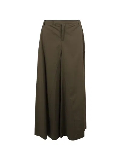 Federica Tosi Wide-leg Trousers In Green