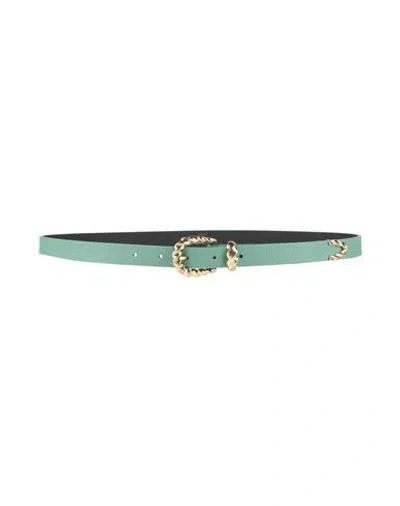 Federica Tosi Woman Belt Green Size 28 Leather