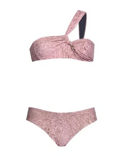 Federica Tosi Woman Bikini Pink Size M Polyamide, Elastane
