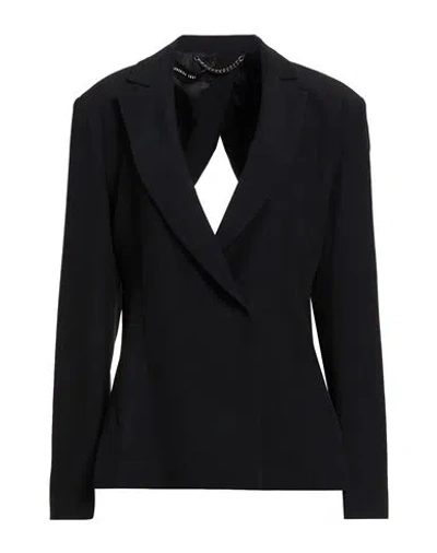 Federica Tosi Woman Blazer Black Size 10 Acetate, Viscose
