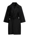 Federica Tosi Woman Blazer Black Size 8 Linen, Viscose