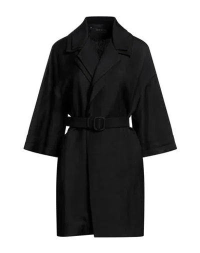 Federica Tosi Woman Blazer Black Size 8 Linen, Viscose