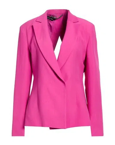 Federica Tosi Woman Blazer Fuchsia Size 4 Acetate, Viscose In Pink