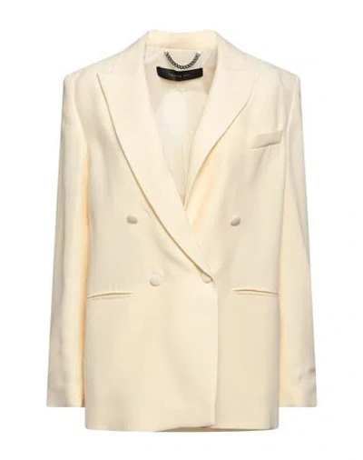 Federica Tosi Woman Blazer Ivory Size 8 Acetate, Viscose, Polyester In White