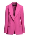 Federica Tosi Pink Viscose Blend Blazer In Magenta