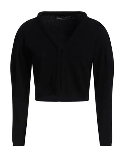 Federica Tosi Woman Cardigan Black Size 0 Wool, Cashmere, Polyamide In Black