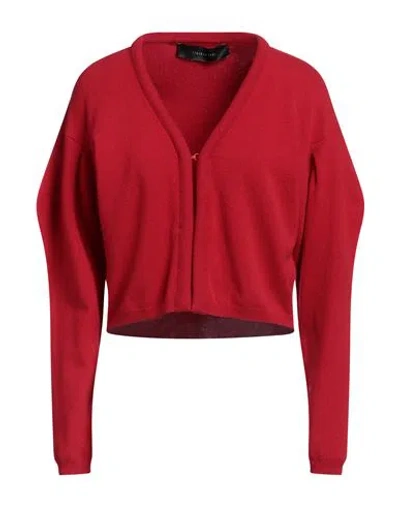 Federica Tosi Woman Cardigan Red Size 4 Wool, Cashmere, Polyamide