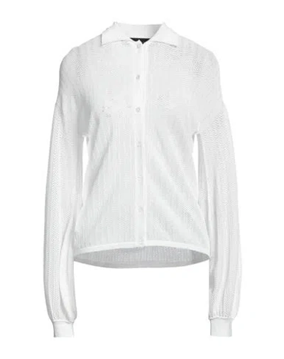 Federica Tosi Woman Cardigan White Size 6 Viscose, Polyamide