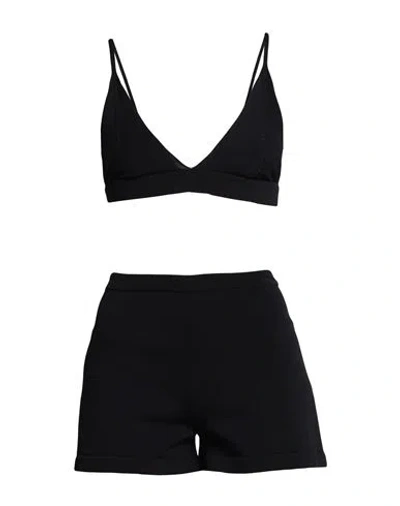 Federica Tosi Woman Co-ord Black Size 2 Viscose, Polyamide