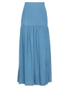 Federica Tosi Woman Denim Skirt Blue Size 4 Cotton In Blue