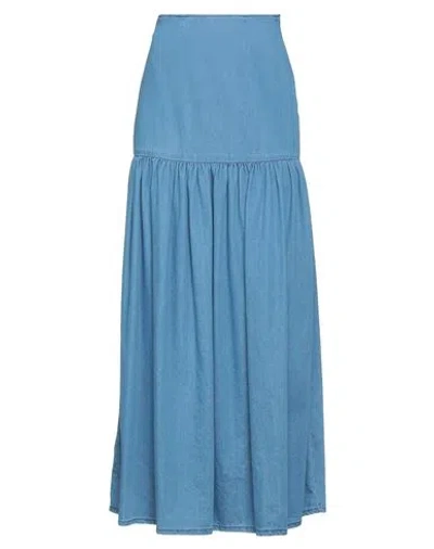 Federica Tosi Woman Denim Skirt Blue Size 4 Cotton