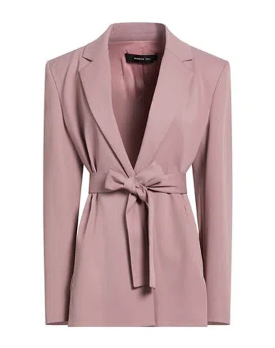 Federica Tosi Woman Jacket Antique Rose Size 6 Viscose, Acetate, Elastane In Pink