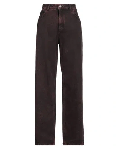 Federica Tosi Woman Jeans Burgundy Size 29 Cotton