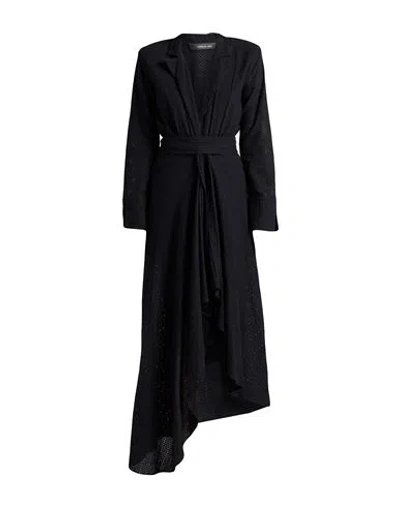 Federica Tosi Woman Maxi Dress Black Size 6 Cotton
