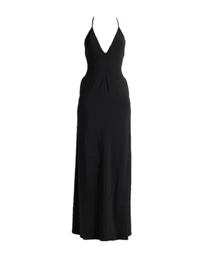 Federica Tosi Woman Maxi Dress Black Size 6 Viscose, Elastane