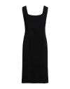 Federica Tosi Square-neck Sleeveless Dress In Black
