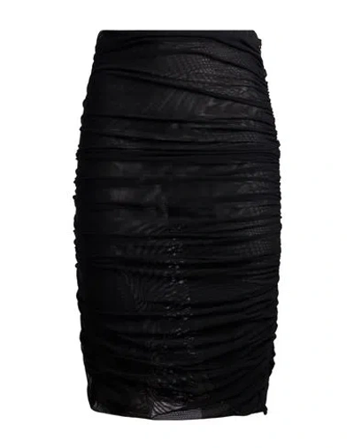 Federica Tosi Woman Midi Skirt Black Size 2 Polyamide, Elastane