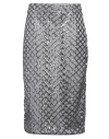 Federica Tosi Sequin-embellished Midi Skirt In Grey