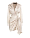 Federica Tosi Woman Mini Dress Beige Size 2 Acetate, Silk In Neutral