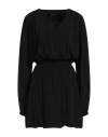 Federica Tosi Woman Mini Dress Black Size 2 Viscose, Elastane In Black