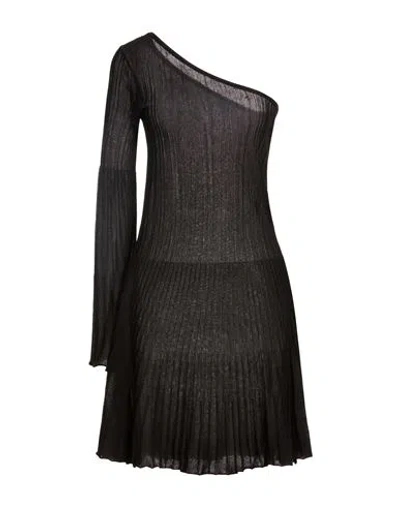Federica Tosi Woman Mini Dress Black Size 6 Viscose, Polyester