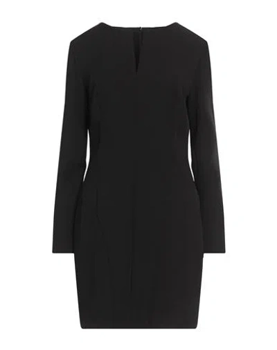 Federica Tosi Woman Mini Dress Black Size 8 Polyester, Elastane