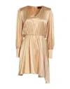 Federica Tosi Short Dresses In Beige