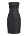 Federica Tosi Woman Mini Dress Charcoal Size 2 Cotton, Polyester In Grey