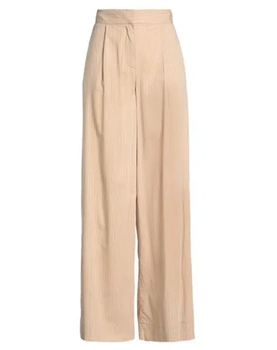 Federica Tosi Woman Pants Beige Size 6 Viscose, Polyamide In Neutral