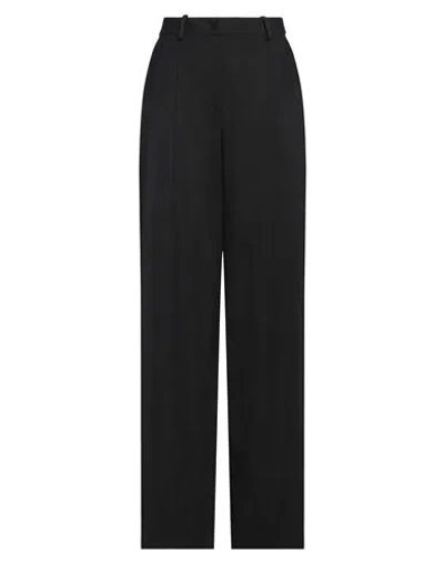 Federica Tosi Woman Pants Black Size 6 Polyamide, Virgin Wool, Viscose, Elastane, Acetate