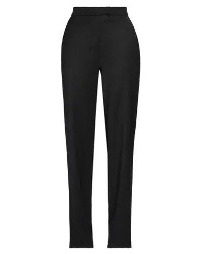 Federica Tosi Woman Pants Black Size 8 Polyester, Virgin Wool, Elastane