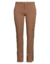 Federica Tosi Woman Pants Brown Size 32 Cotton, Elastane