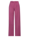 Federica Tosi Woman Pants Fuchsia Size 8 Polyester, Virgin Wool, Elastane In Pink